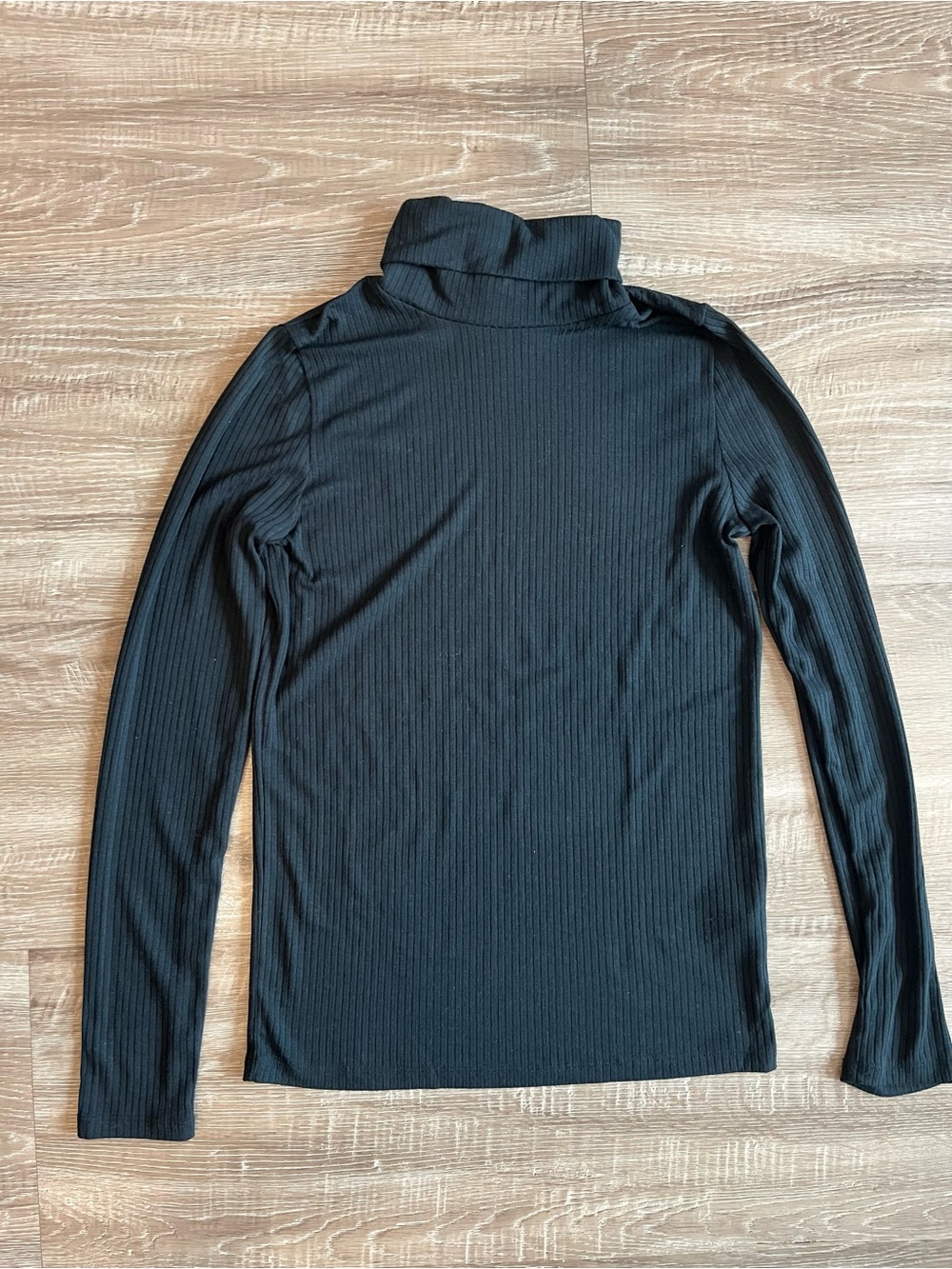 Madewell Black Ribbed Turtleneck Sweater
